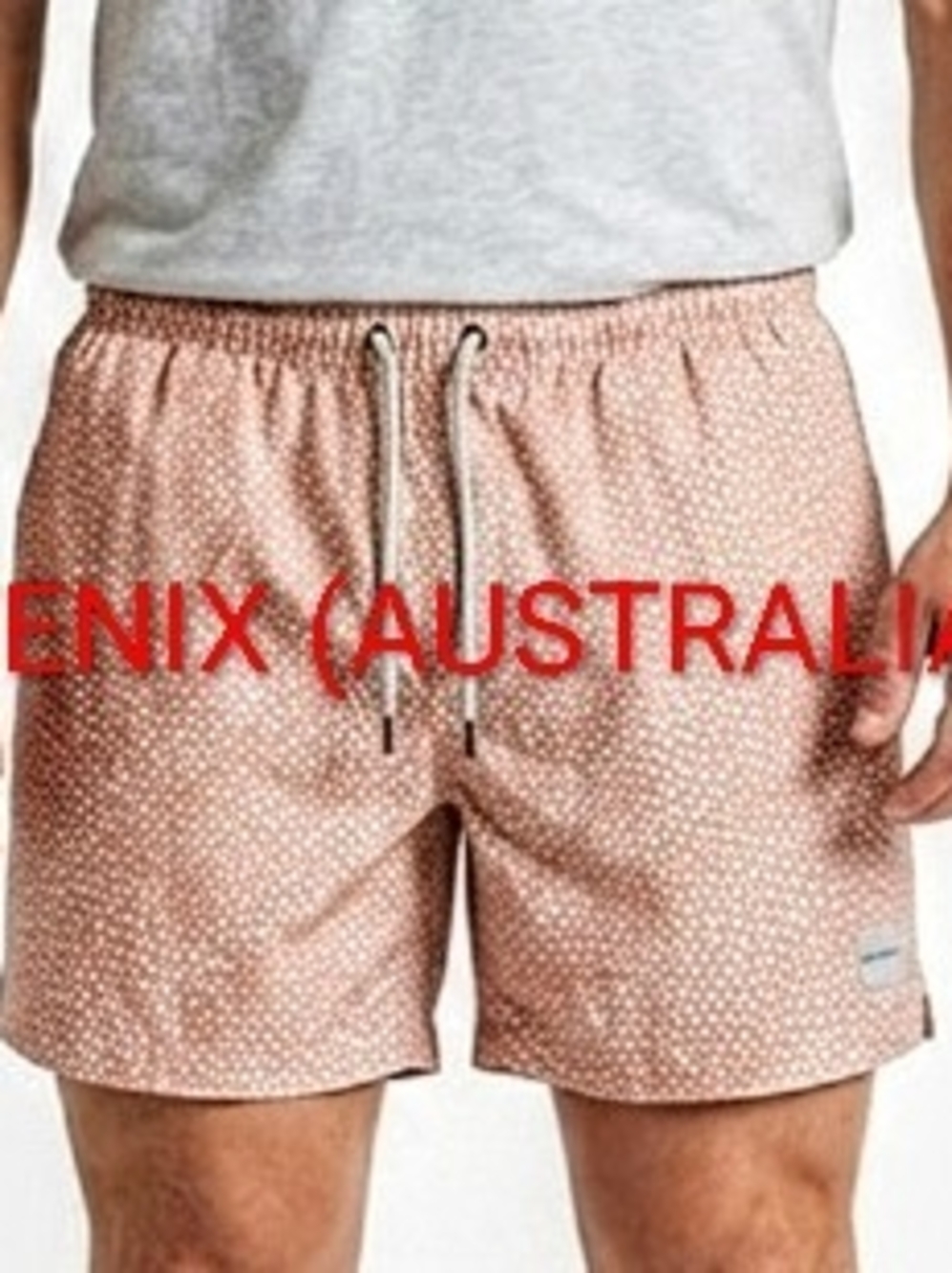 Australian Men’s Pink Patterned Swim Trunks